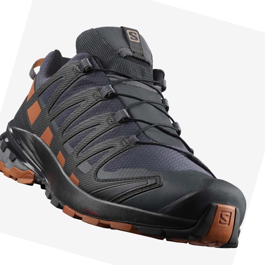 Salomon XA PRO 3D V8 GORE-TEX WIDE Erkek Patika Koşu Ayakkabısı Siyah | TR 3537MQZ